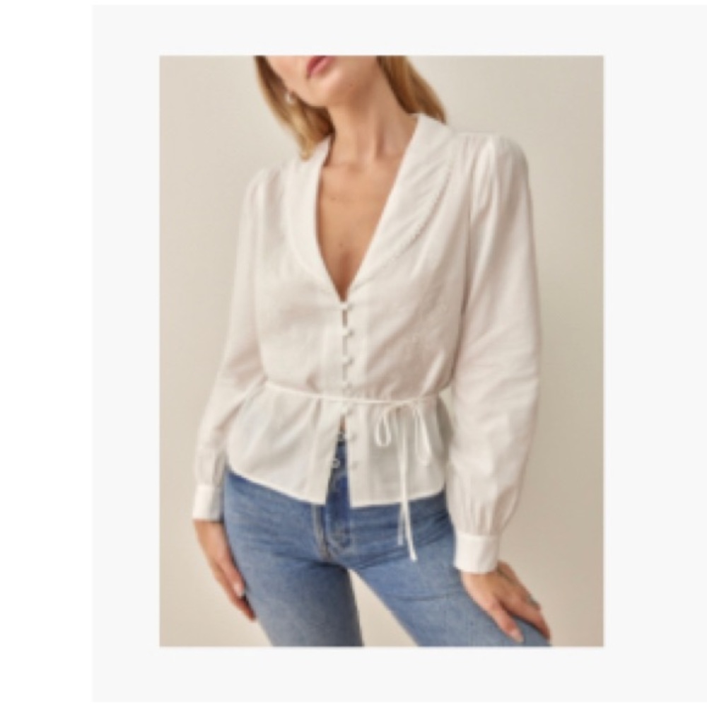 Reformation Barbara Top XS NWOT